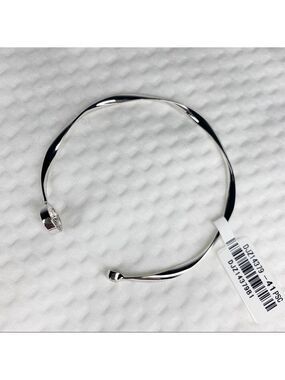 𝅺NEW STOCK-Pave Zircon/Twisted Metal Open Bracelet
